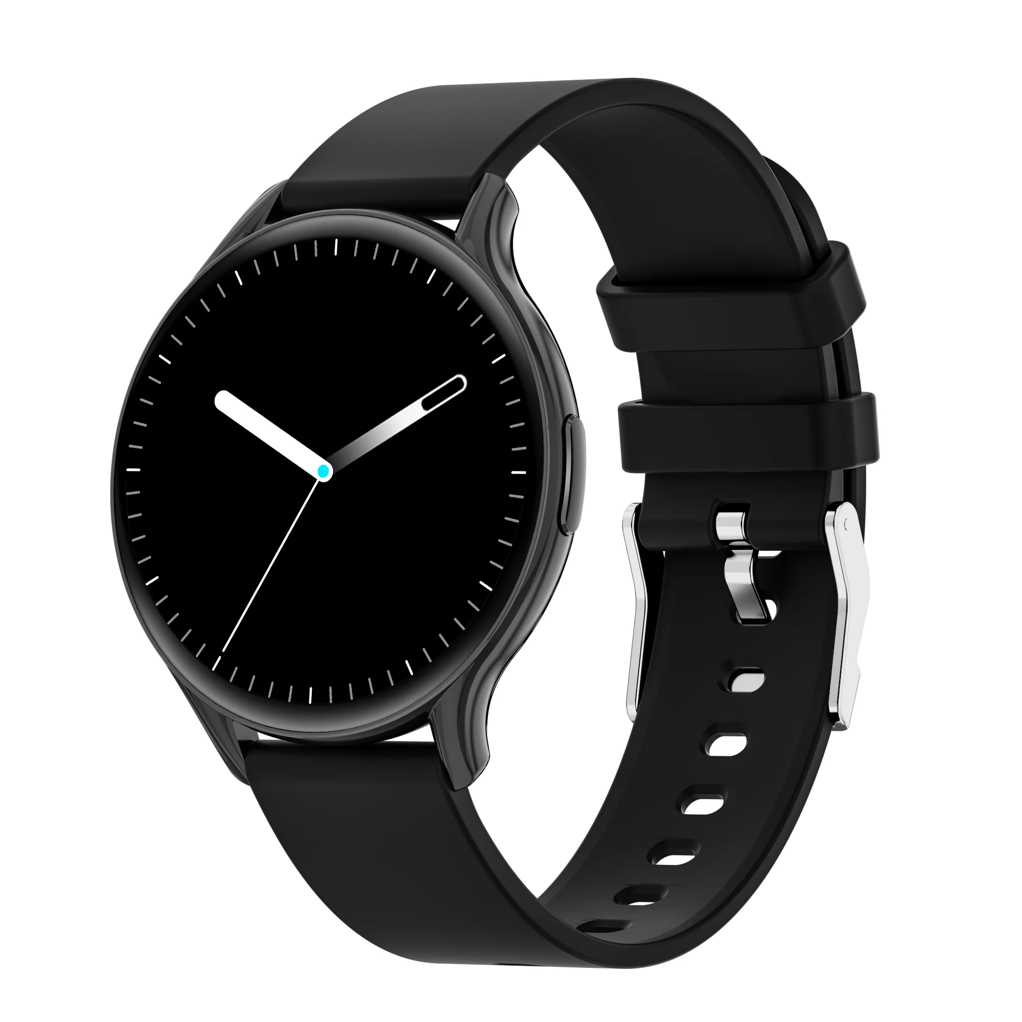 factory thin round call smartwatch heart rate pedometer tracker silicone fitness make call smart watch