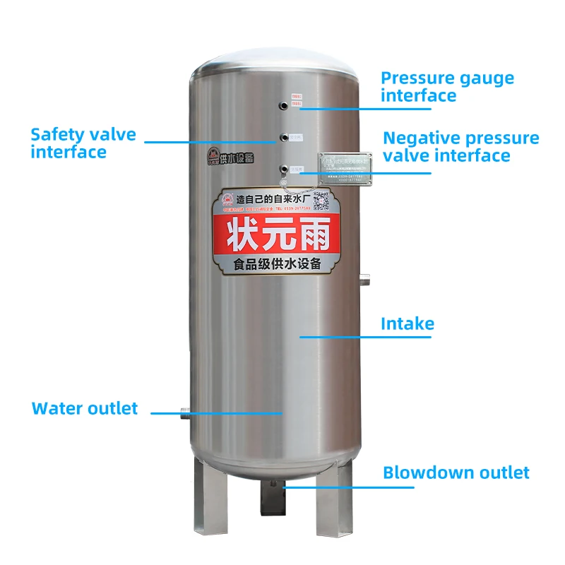 Дешевый и Тонкий Резервуар для воды система подачи сосуды с давлением дома