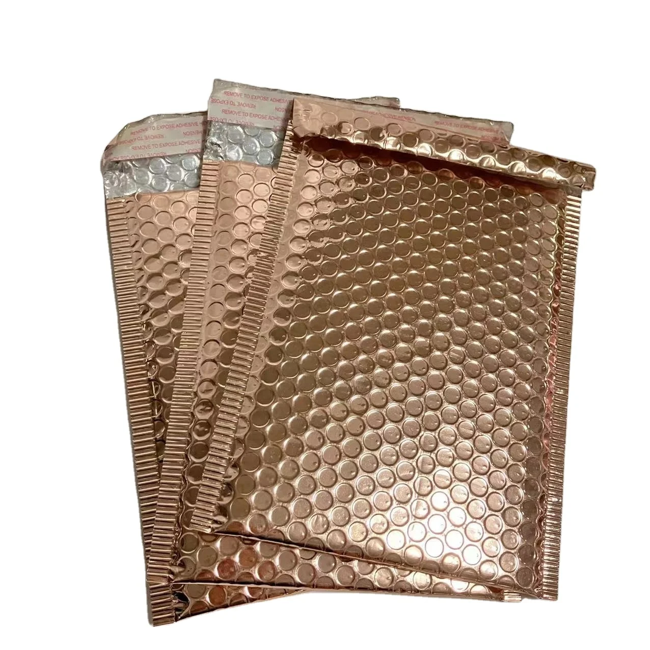Metallic Strong Adhesive Air Packing Mailing Tear Proof Custom Logo Shipping Padded Bubble Mailer Bags for Express Delivery