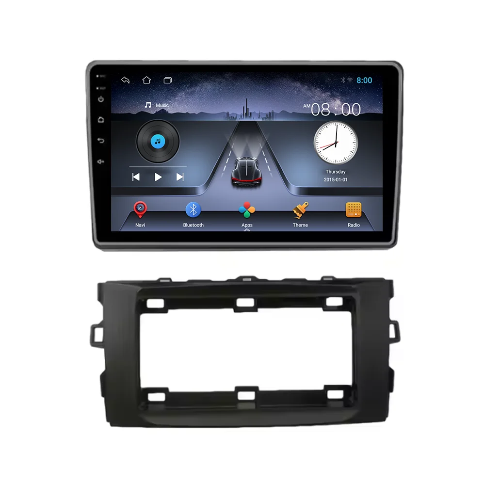 10 дюймов IPS автомобильный Радио плеер Android 13 Поддержка Wi-Fi Bt Carplay GPS DVD для Toyota Auris 2006-2011