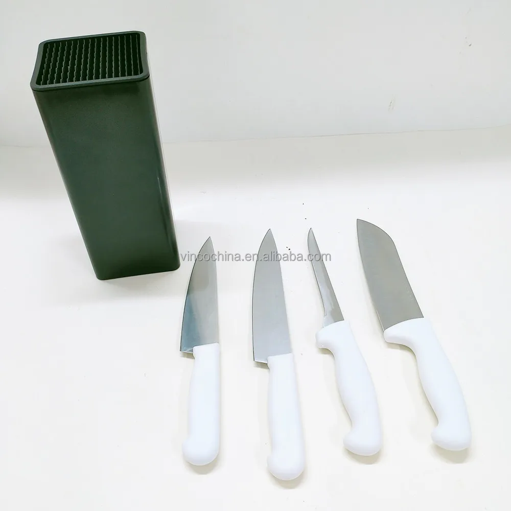 Detachable quadrate  Knives Block Holder  , Universal knife Storage Stand with Wavy Slots ,  Organizer for Countertop