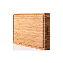 Bamboo Chopping Boards for Kitchen with Deep Juice Groove Organic Acacia Butcher Block for Meat and Vegetable