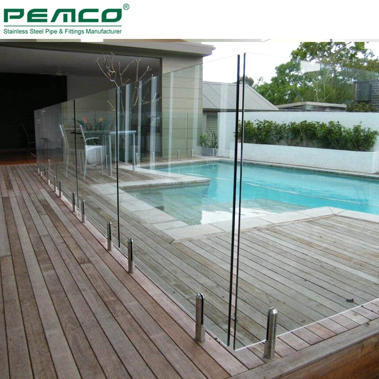 Home Indoor Frameless Round Design Glass Spigots Staircase Glass Spigots Calmp Railing Post