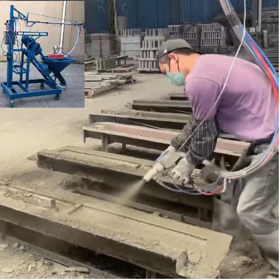High Quality GRC Fiberglass Mortar Spraying Machine New Release with Durable Motor and Engine for Efficient Cement Spraying