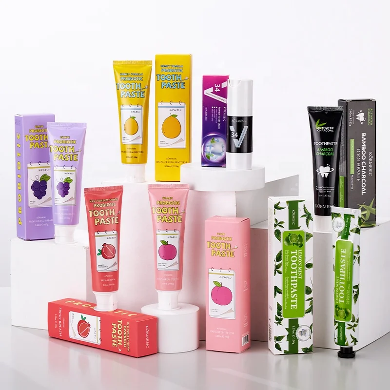 Private Label KORMESIC Toothpaste Whitening Strengthen Natural Bamboo Charcoal Whitening Organic Tooth Paste Toothpaste