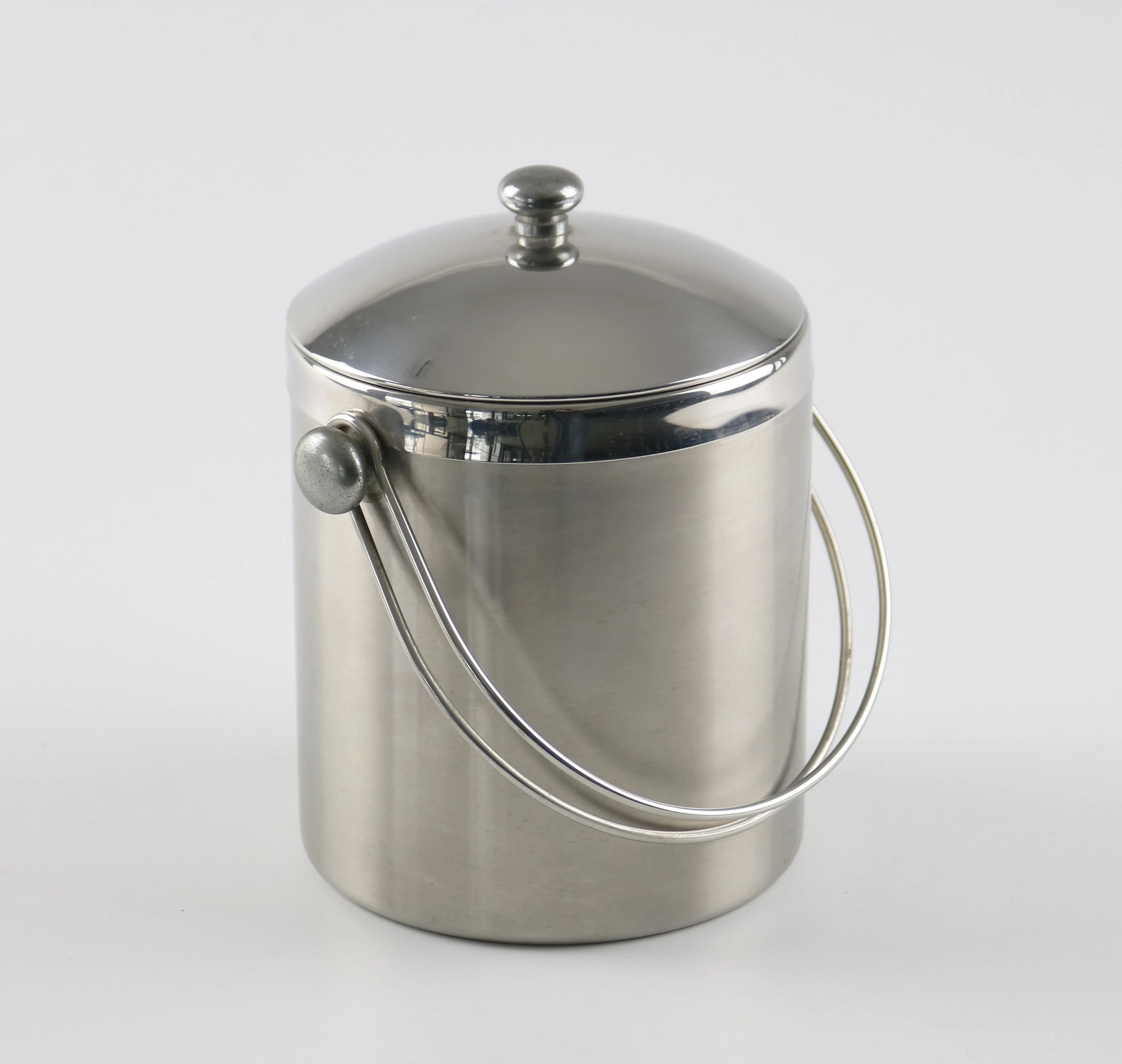 Double Wall Cylinder Chinese Wholesale Durable Stainless Steel Metal Container Champagne Wine Beer Holder Ice Cooler Bucket