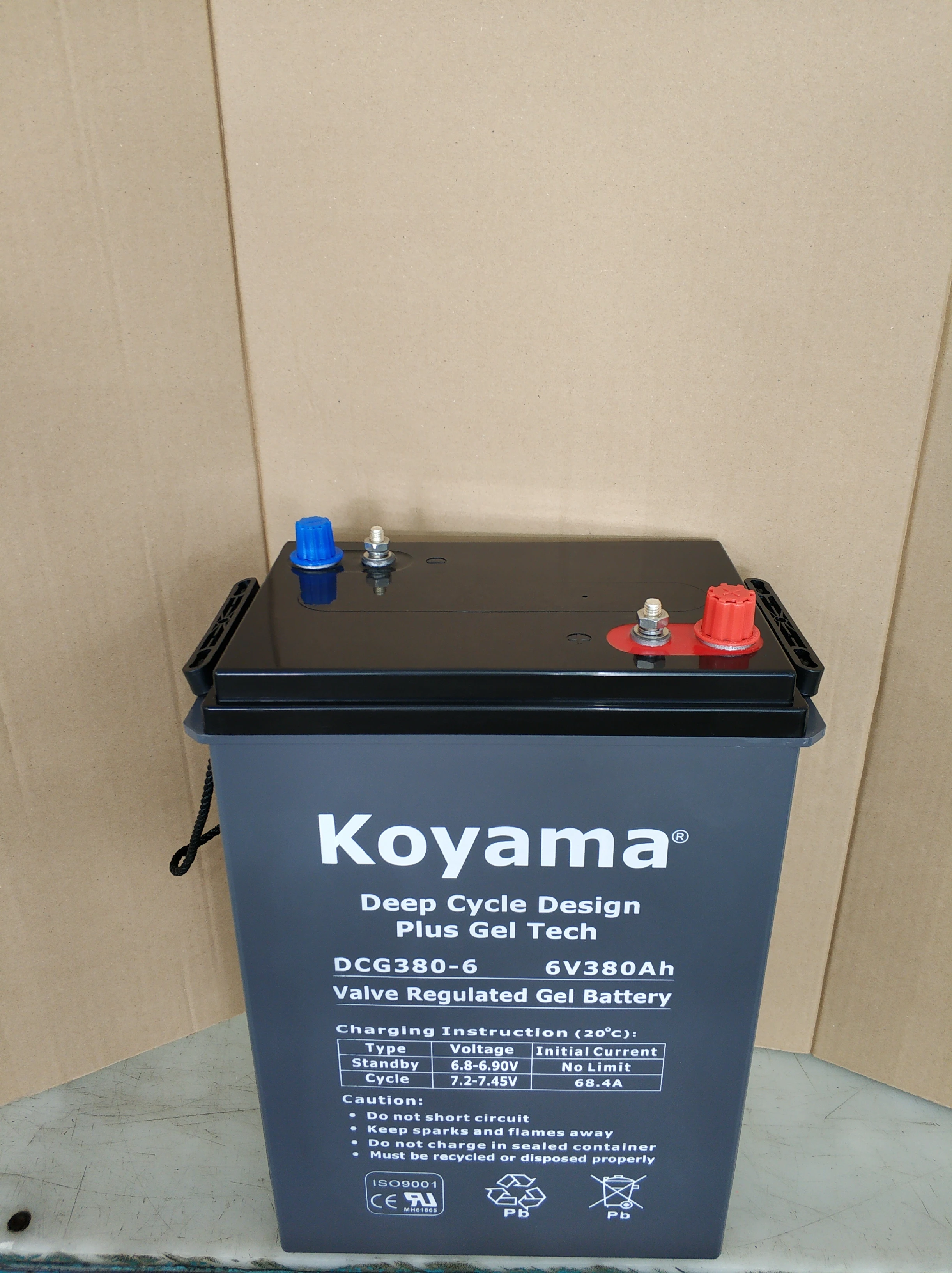 High Rate Deep Cycle AGM Battery 380ah 6V cleaning machine battery Golf carts battery Replace L16E-AC 370ah, 6V