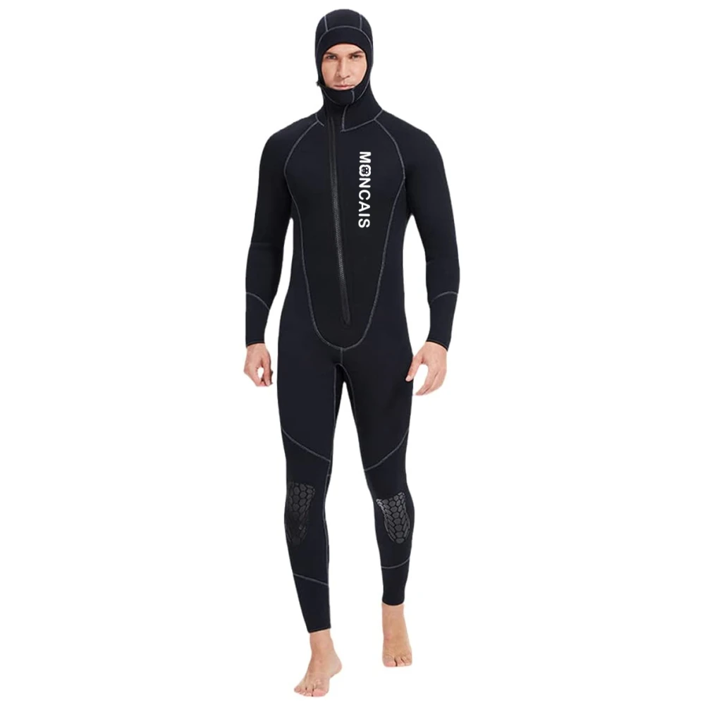 MONCAIS chest zipper one-piece custom small MOQ stretch 2/3/4/5mm warm neoprene long John scuba diving surfing wetsuit