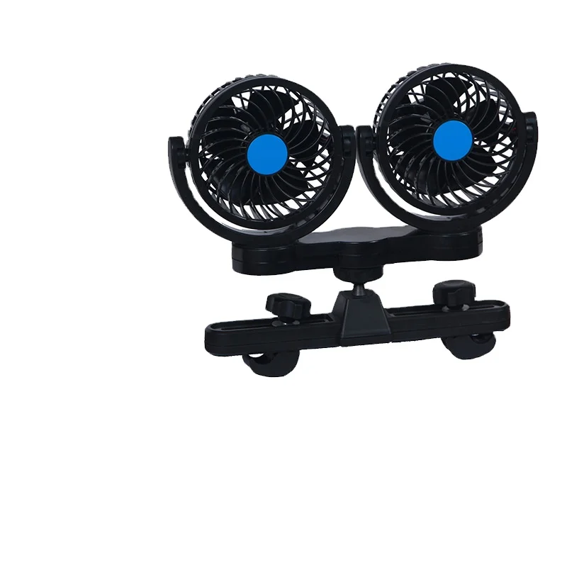 China Hot 12V/24V 360 Degree Rotation Adjustable Strong Wind Car Air Fan 2-in-1 Air for Truck