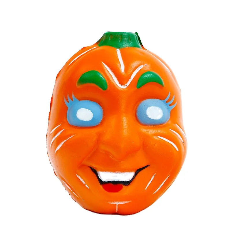 decoration hot sale new design PU squishy toys customized soft pu foam slow rising Halloween festival gifts pumpkin