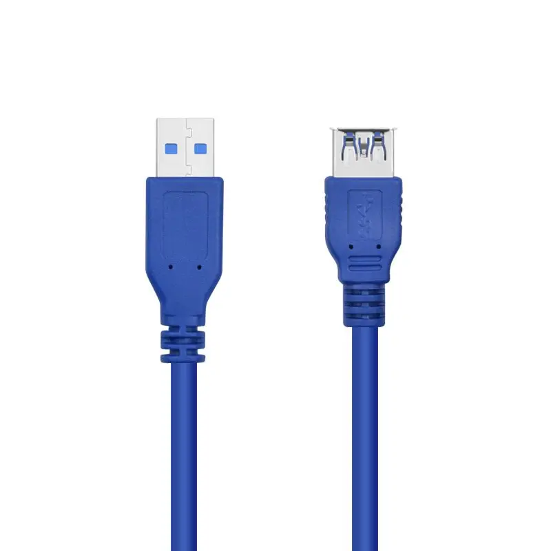 Blue USB 3.0 Extension Cord Type Male to Female Data Transfer Cord for PlayStation