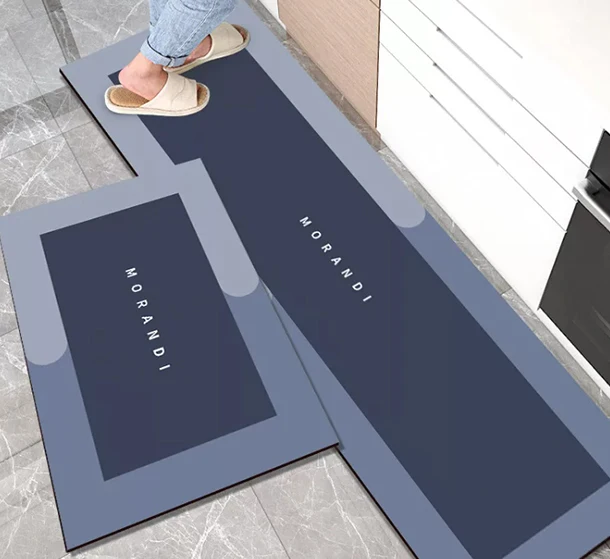 Nordic Kitchen Soft Floor Mats Absorbent Pads Dirt-resistant Non-slip Easy To Clean Long Carpets Rubber Mat