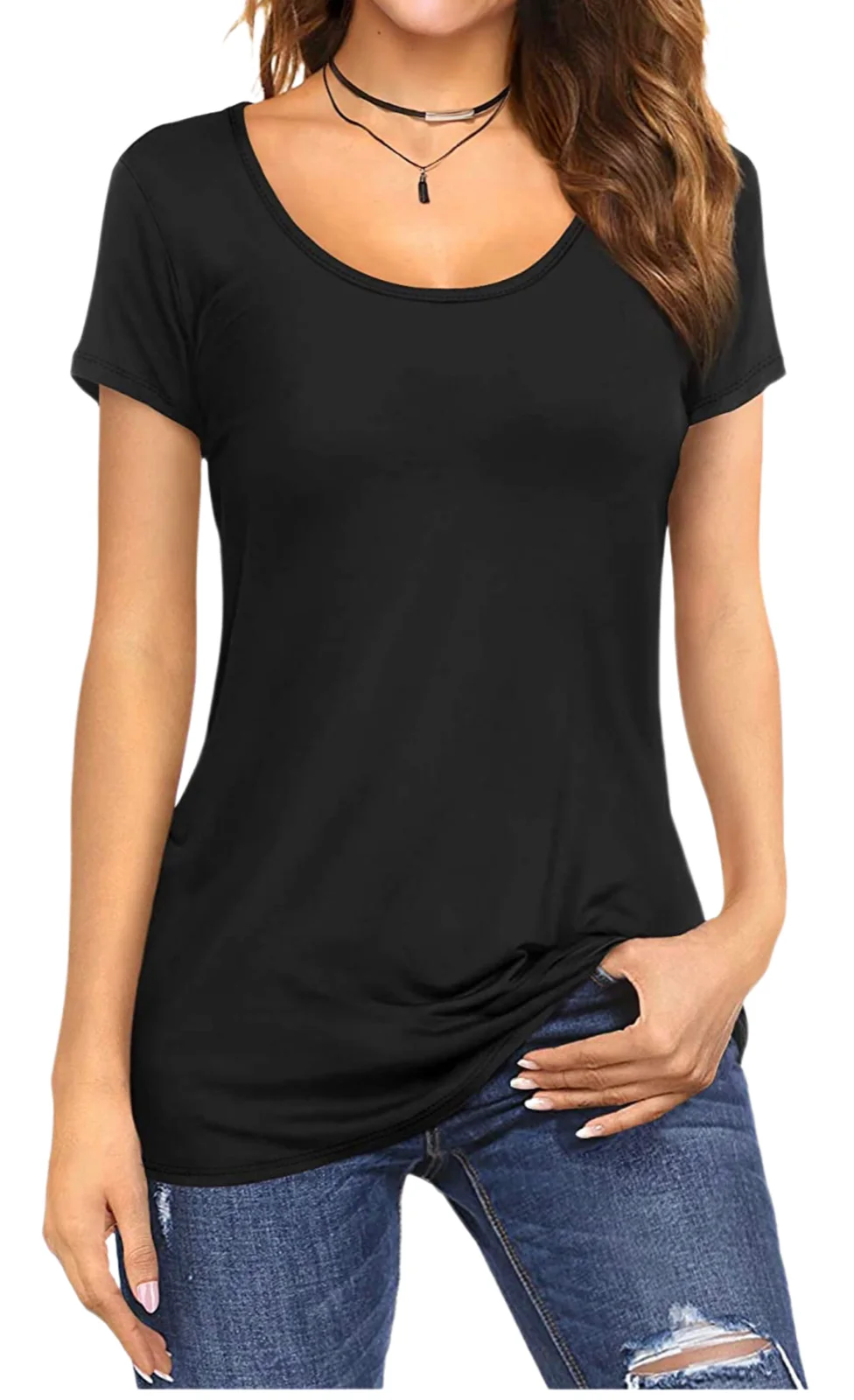Custom logo blank polyester spandex blend round neck short sleeves slim fitted women t shirt