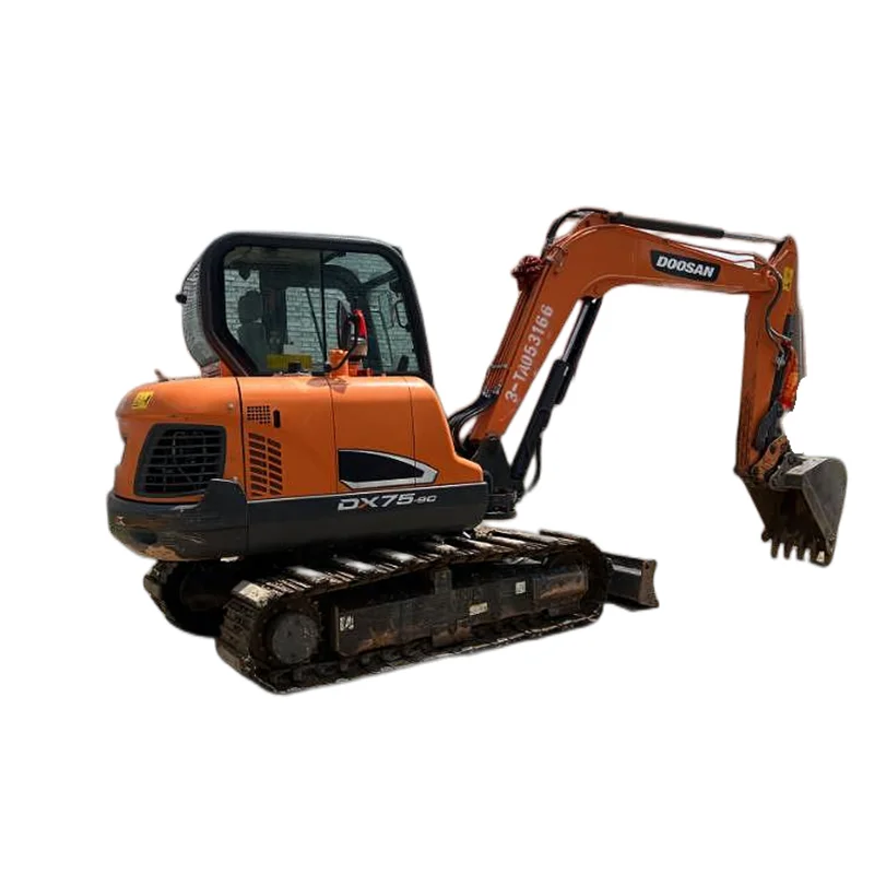 2020 производство DOOSAN DX75-9C подержанных гидравлических гусеничных экскаваторов в Южной Корее продается дешево