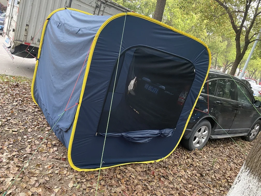 Грузовой автомобиль внедорожник на заднем 4-сторонние куб хвост Pop Up сзади палатка с Windows для путешествий задней двери Палатка