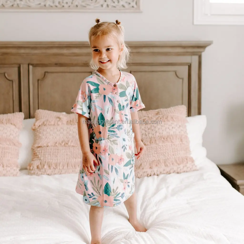 
Maternity robe and kids girls dress and organic bamboo swaddle blanket 