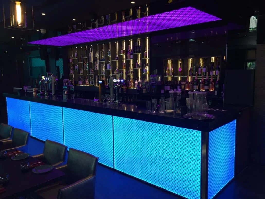 Цифровой RGB на заказ тонкая бумага Luces Cuttable 24 В затемняемая панель подсветка Гибкая SMD5050 светодиодный световой лист для камня
