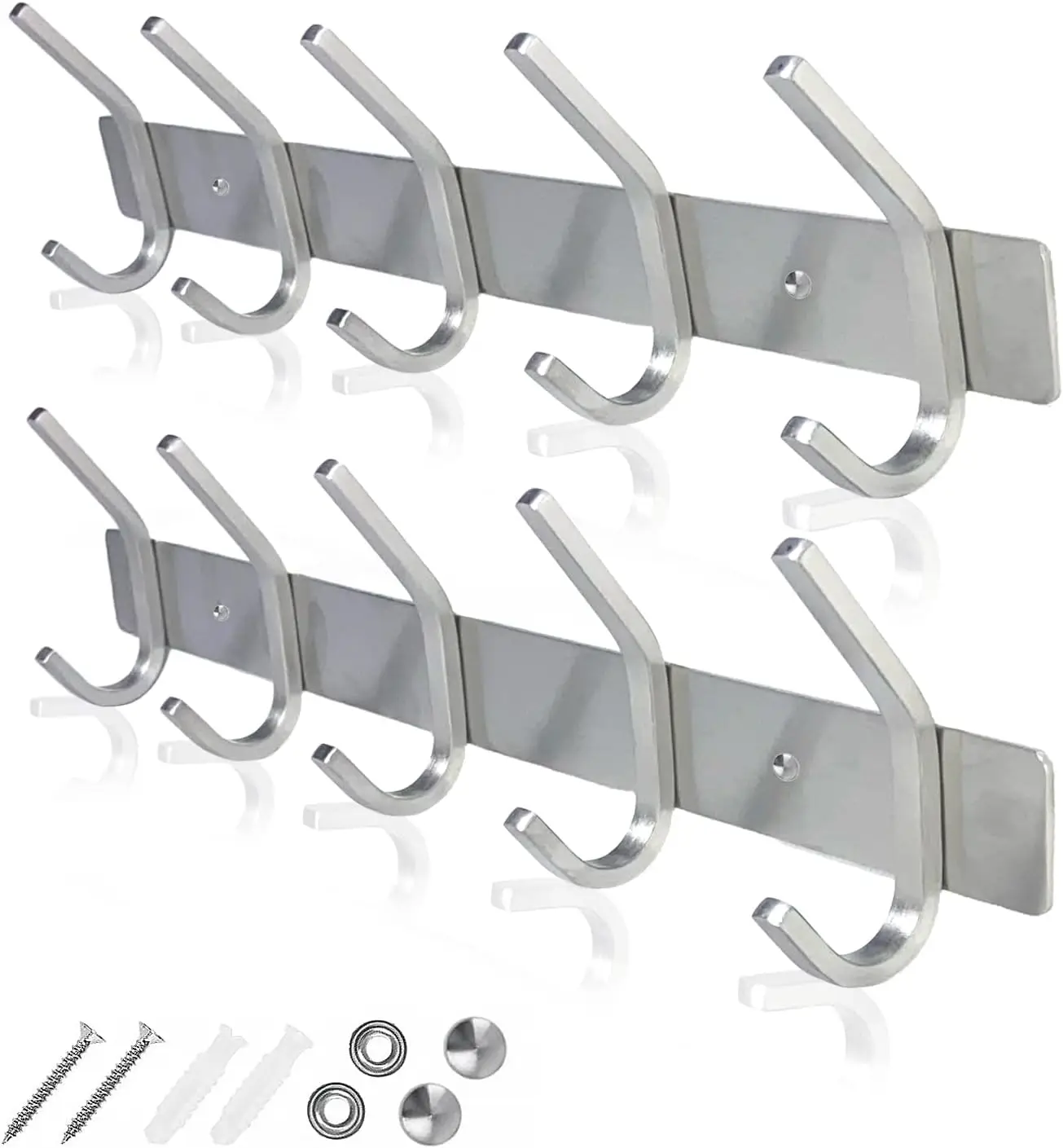 Heavy Duty Coat Hooks Wall Mounted -Coat Hanger for Hat Towel Purse Robes Jacket Clothes