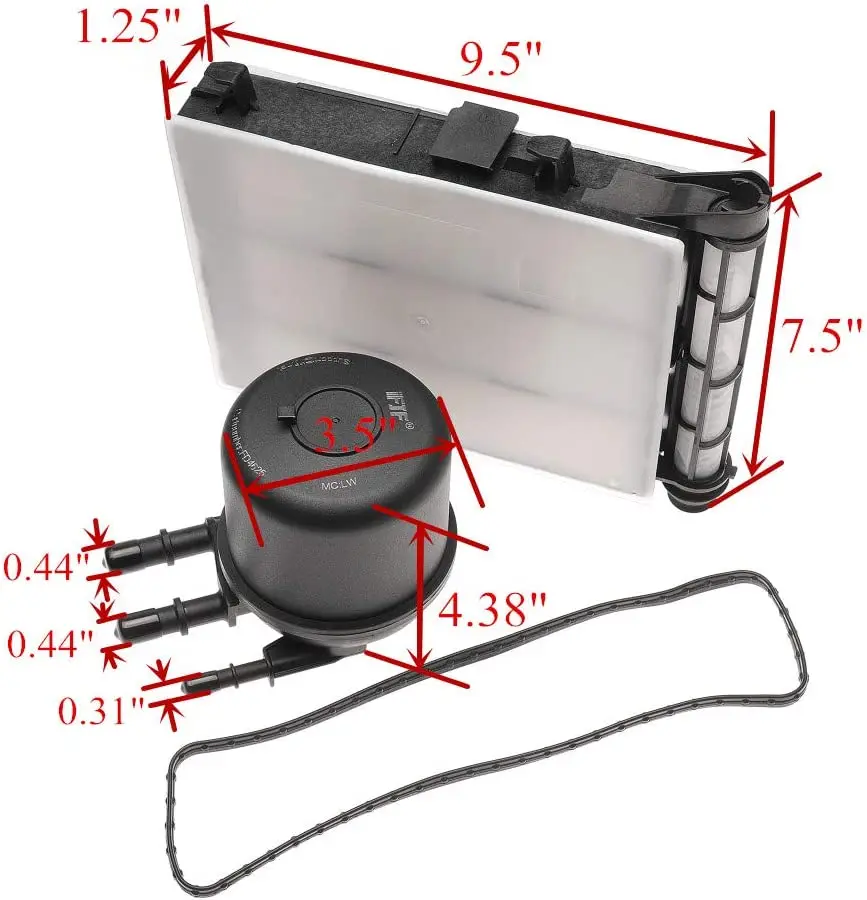 FD4625 6.7 Powerstroke Fuel Filter Element Replacement for F250 F350 2017-2020 Diesel Engine Replaces HC3Z-9N184-C