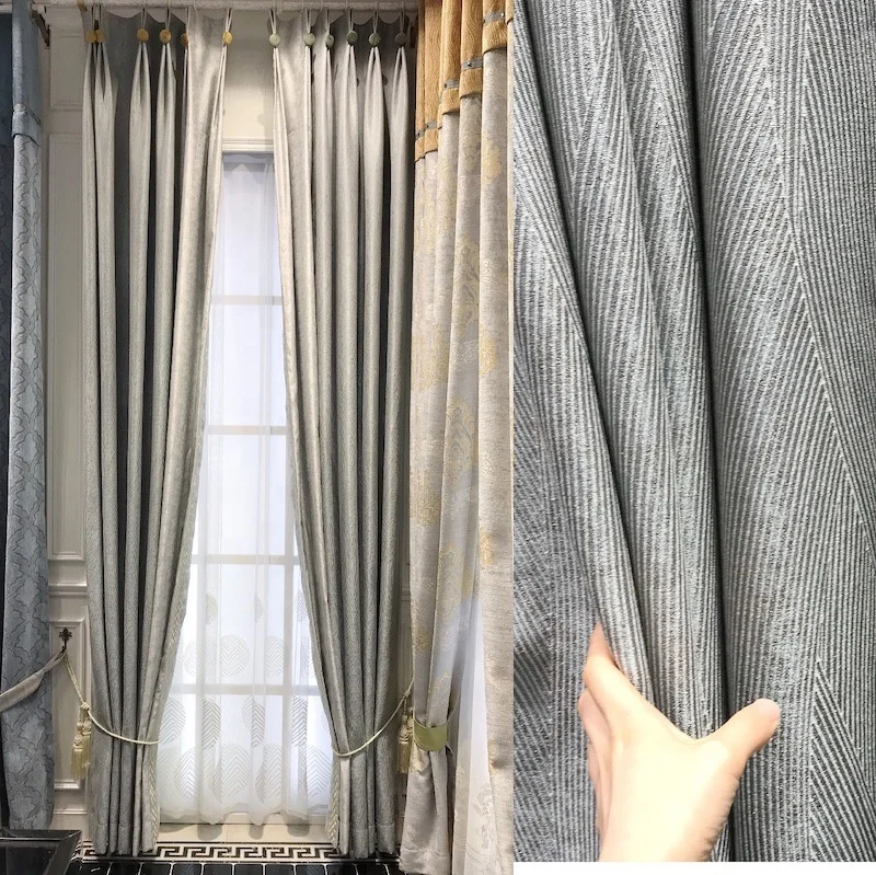 curtain shading custom light luxury Nordic curtains for living room bedroom dining room
