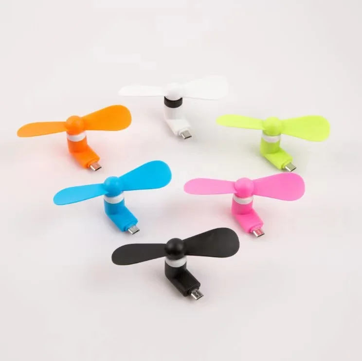 Logo Customized Handheld Outdoor 2 in 1 Portable USB Type C Fast Cooling Travel Mini Fan for Cell Phones
