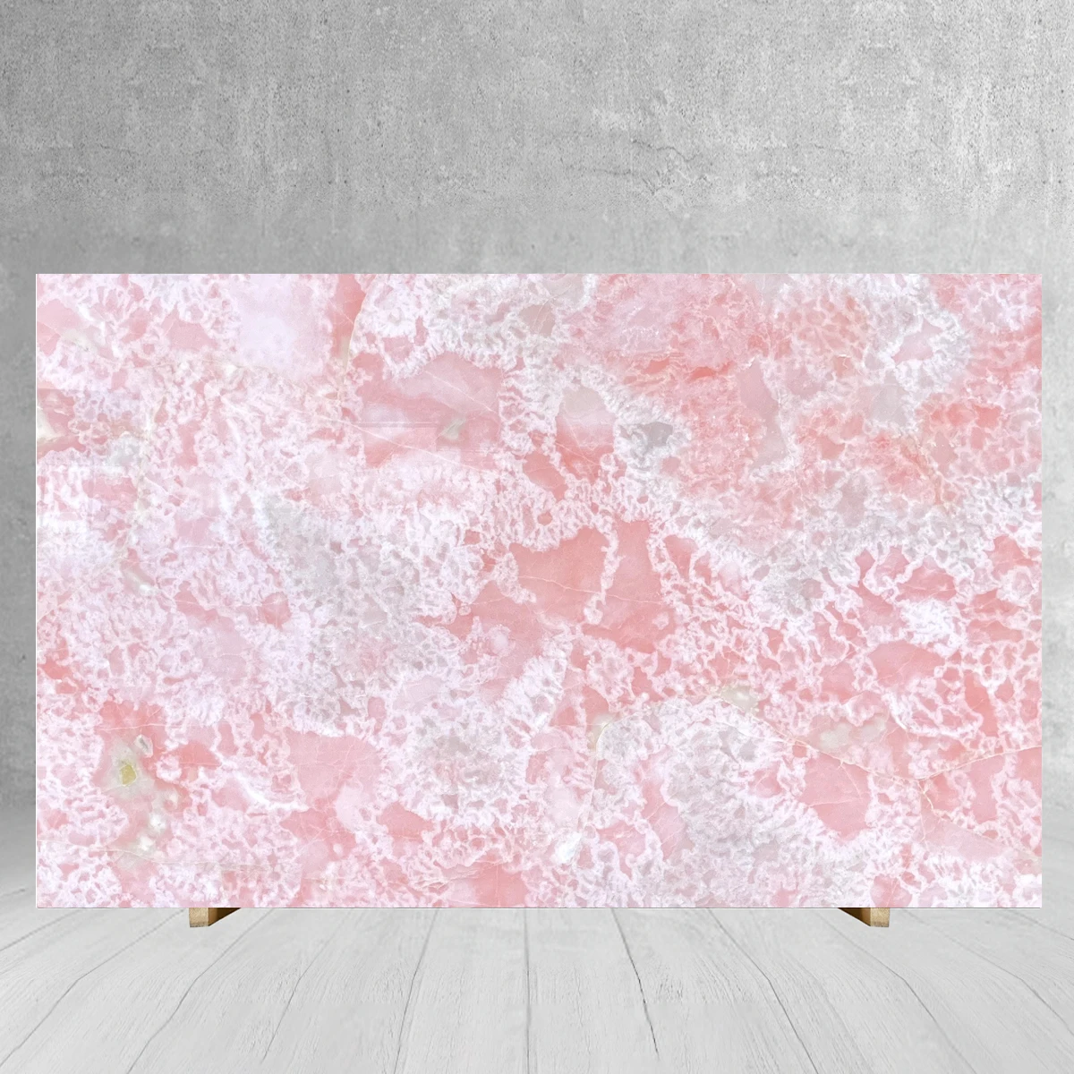 Polished Natural Light Pink Onyx Rose Pink Marble Stone Slab Backlit Onyx Translucent Stone Interior Background Wall Panel