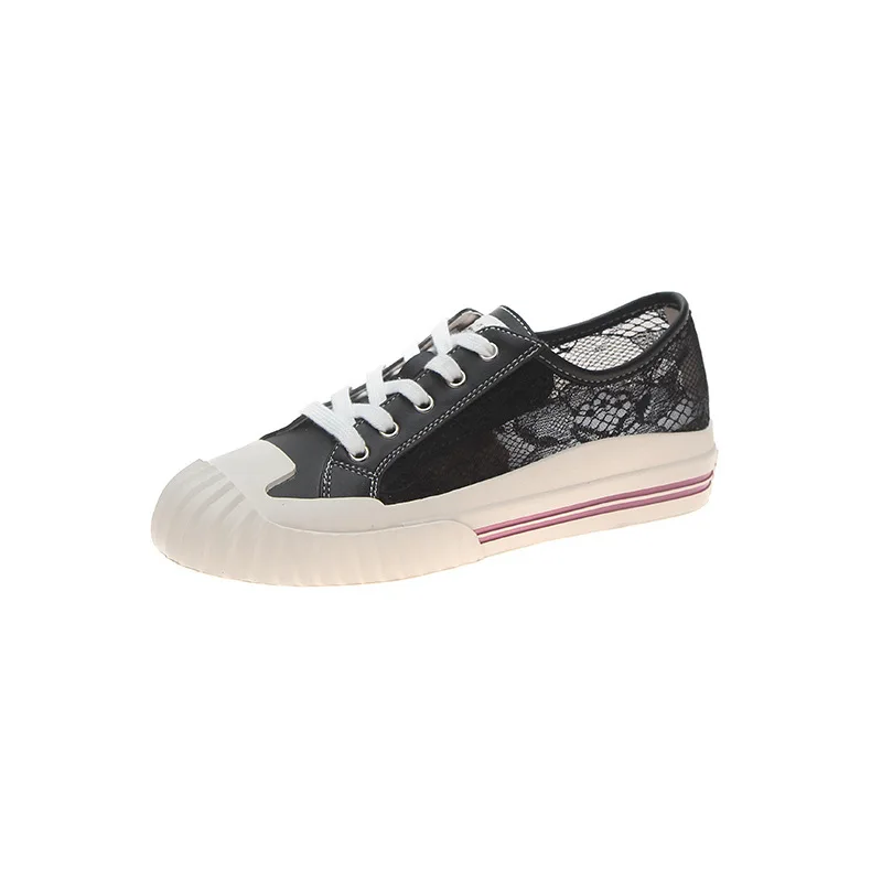 Кеды на плоской подошве, женская обувь, летняя повседневная спортивная обувь, модные сандалии с кружевным крючком, OEM & ODM