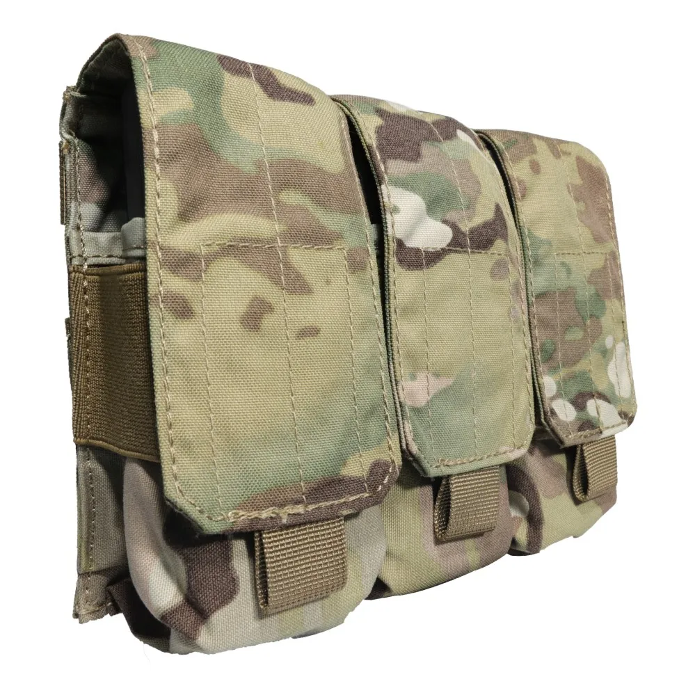 SPARK TAC 1634 Tactical Laser Cut Flap Magazine Pouch Cordura Camouflage Tactical equipment mag pouch