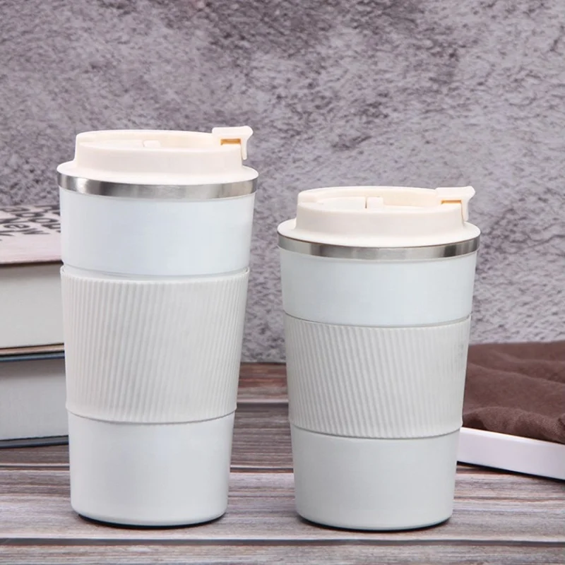 New 304 stainless steel 380ml coffee cup vacuum mug outdoor portable car water cup gift cup can be customized