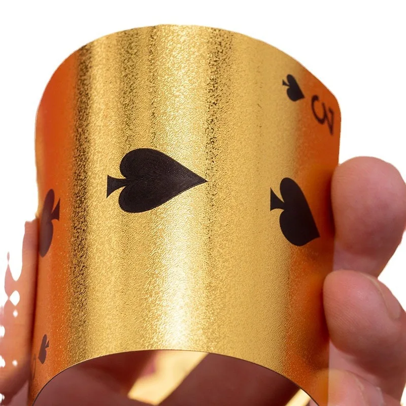 Игральные карты 50 фунт Desisgn 24k золотые игральные оригинальные покерные Mon