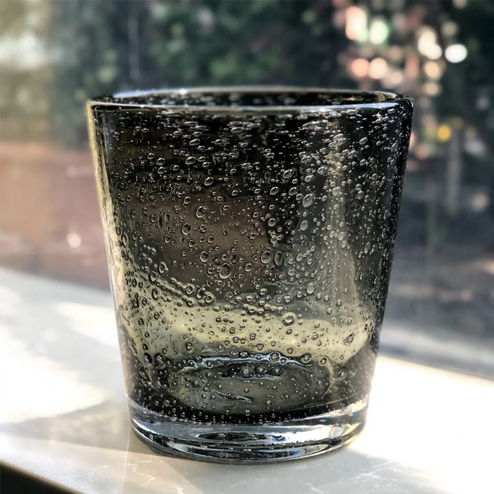 Samyo personalized printed bubble stemless  wine glass colored tumbler cups