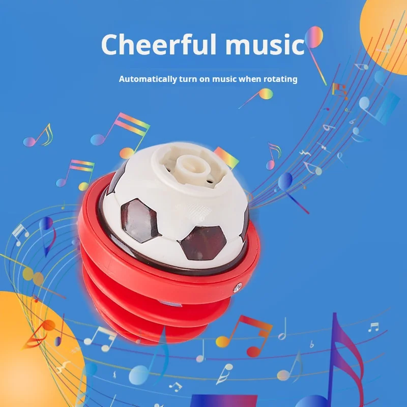 Wholesale New Products Spinning Top with Music Lighting Can Be Pressed That Is a Cool and Glowing Children Toys