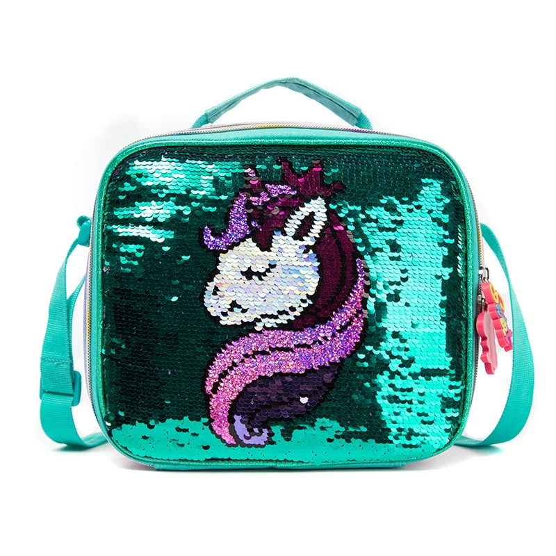 Jasminestar Cute Custom Unicorn Detachable Girl School Trolley Bag Set, Kids Cartoon Backpack With Lunch Box And Pencil Case