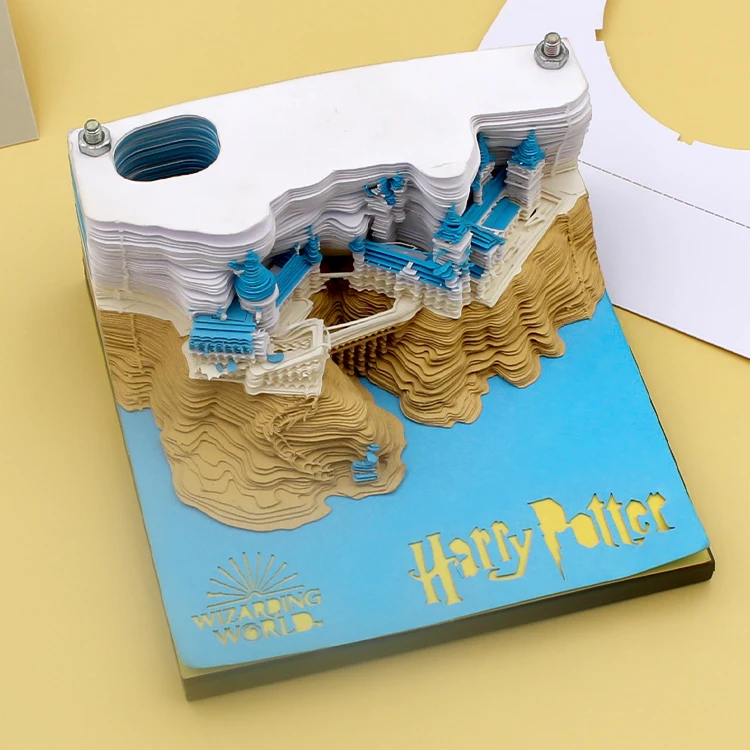 Magic School Funny Memo Pad 3D Art Custom Cute DIY Creative Gifts Note Pads For Children