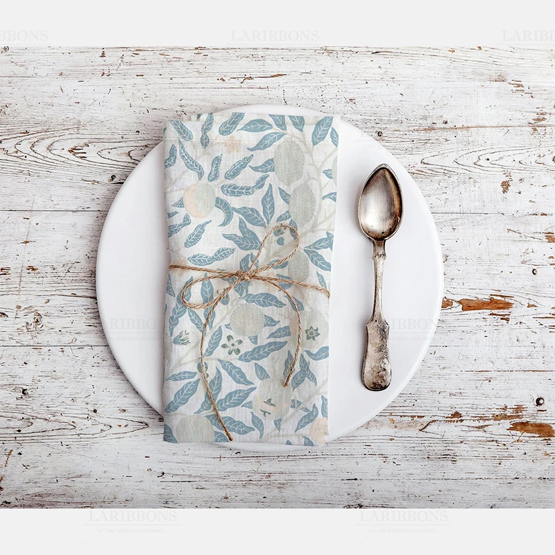 2021 Custom Vintage Spring High Quality restaurant napkin floral Table Napkin