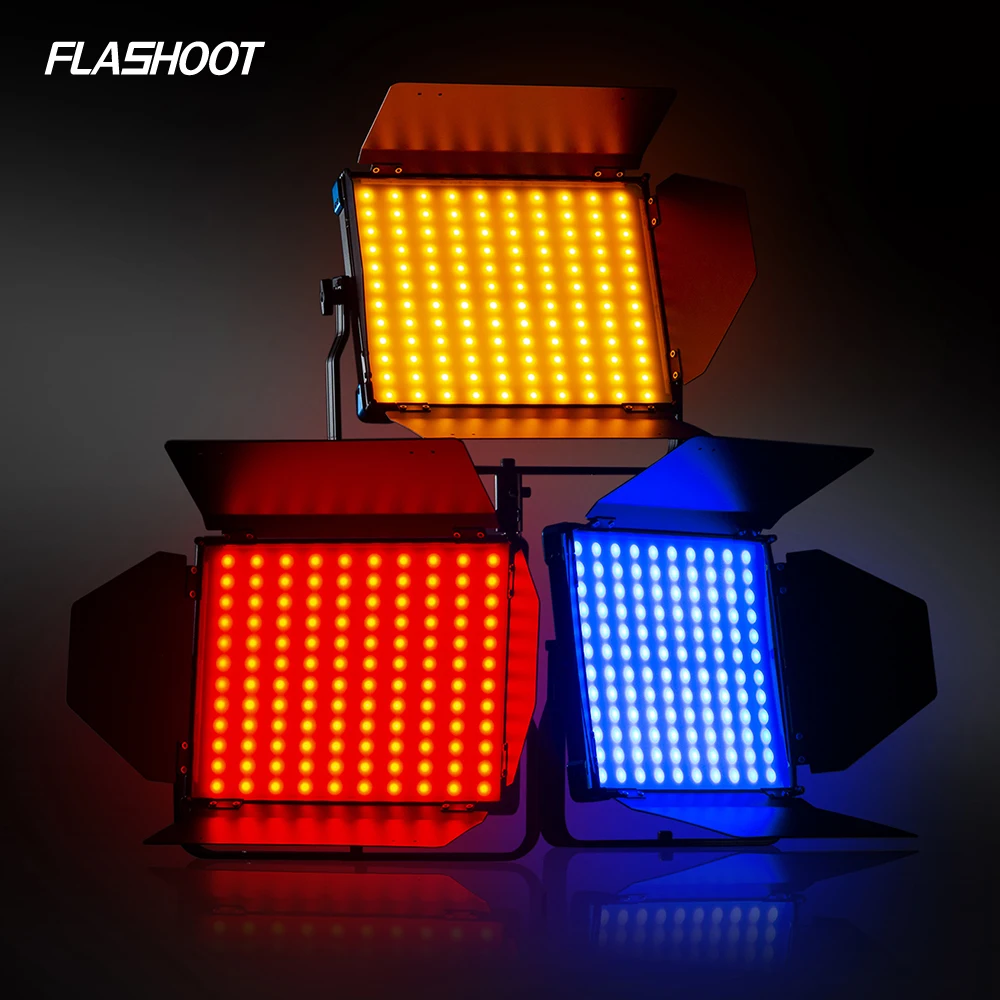 Мобильное приложение под контролем цветная (RGB) Светодиодная лампа для видеосъемки light flashoot SOKANI x50 50 Вт RGB двухцветная панель свет комплект с дверью Barn & аккумулятора