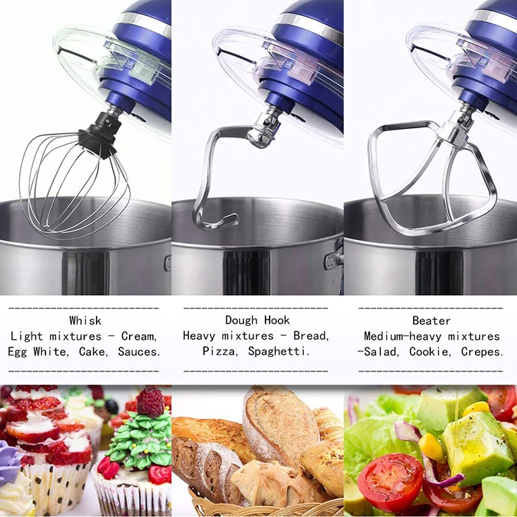 Hot Selling High Quality Vertical Mixer 5.5l 1100w Food Mixer Multi-Function