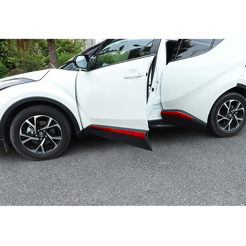 Car Styling Exterior Accessories Door Side Body Protector Molding Covers Trims For Toyota C-HR