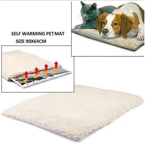 
2020 Winter Pet Self Heating Mat Thermal Dog Warmer Bed No Need Electricity Heated Pad for Dogs and Cats 
