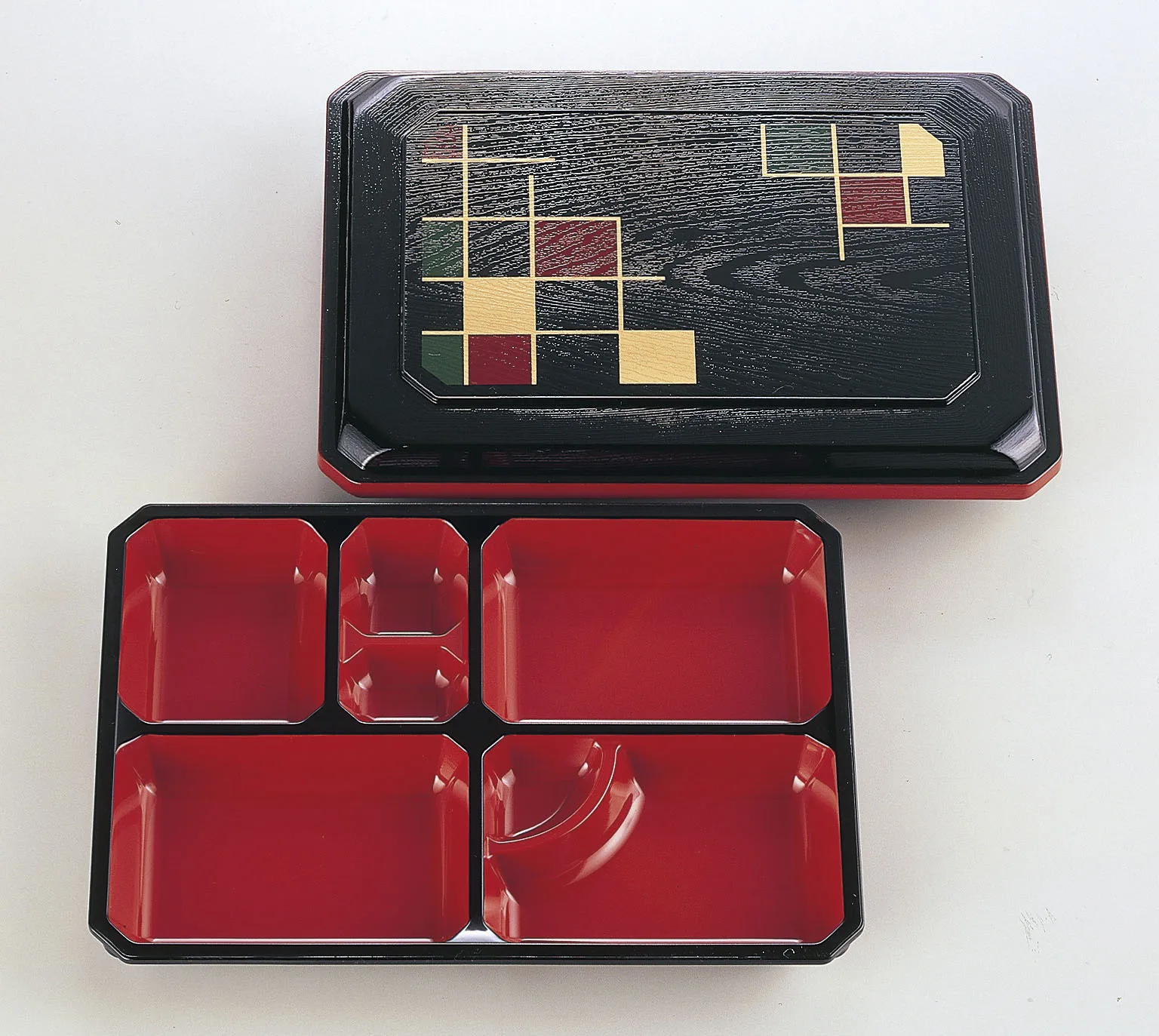 Экологичный японский многоразовый лаковый Ланч-бокс из меламина Bento столовые сервизы в японском стиле пластиковый и моющийся ABS