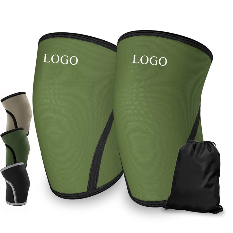 Top Quality SCR 5mm Or 7mm Knee Sleeve Support Compression Knee Brace Neoprene for Powerlifting