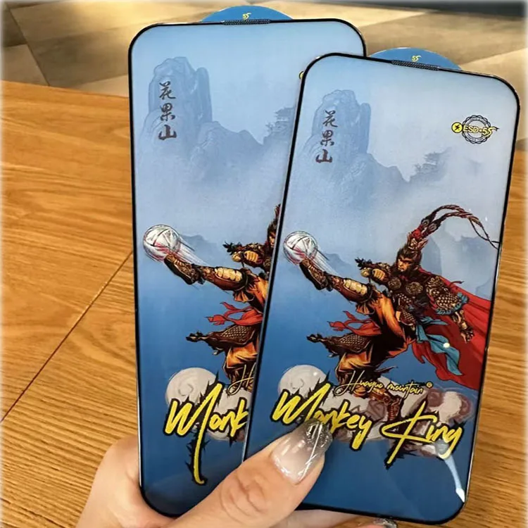 Premium Monkey King ESD  anti-static/anti dust screen protector  tempered glass for iphone 15 14 13 12 11 pro max XR XS MAX