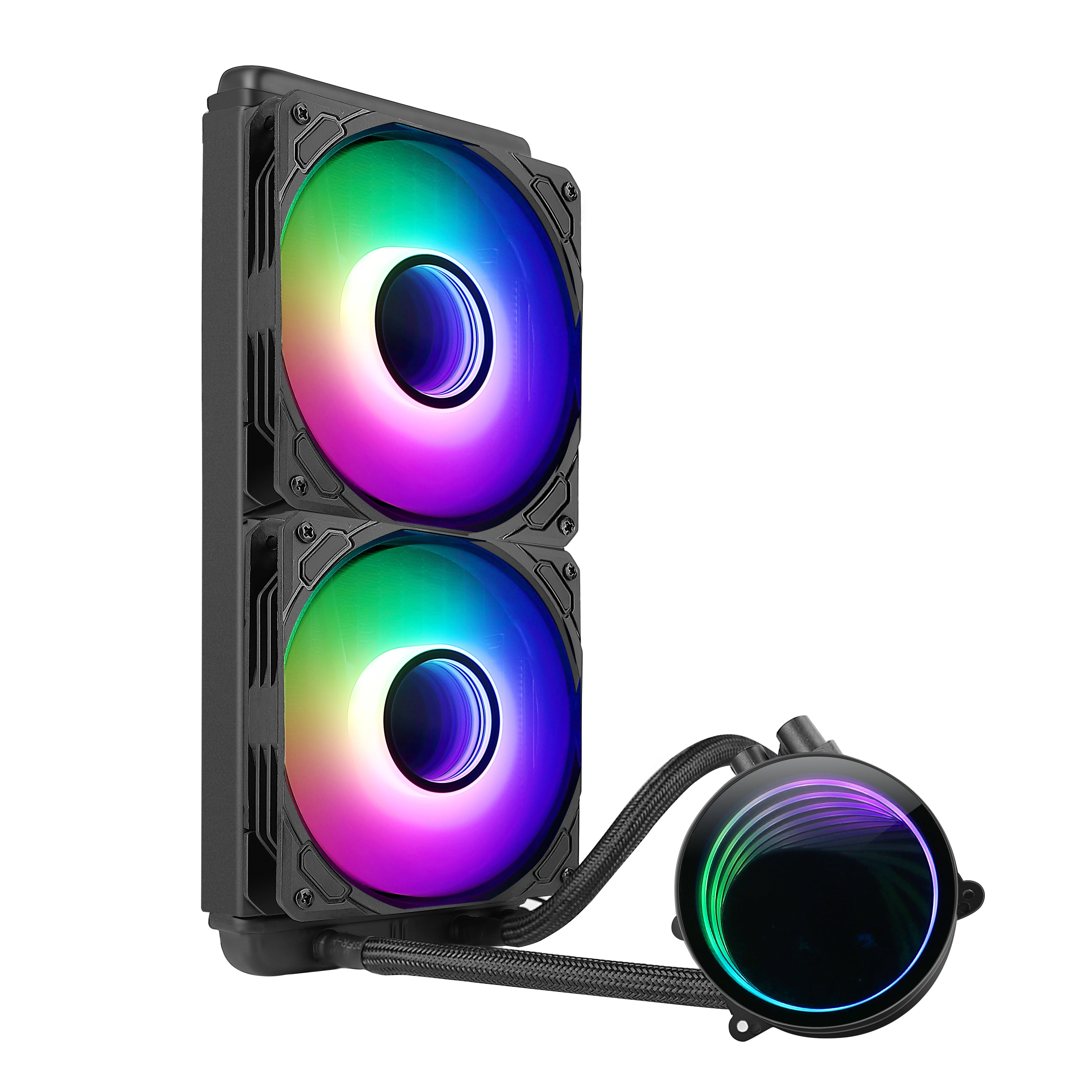 Отличное водяное охлаждение ЦП в этом году! Устанавливается с RGB-вентилятором и водяным блоком