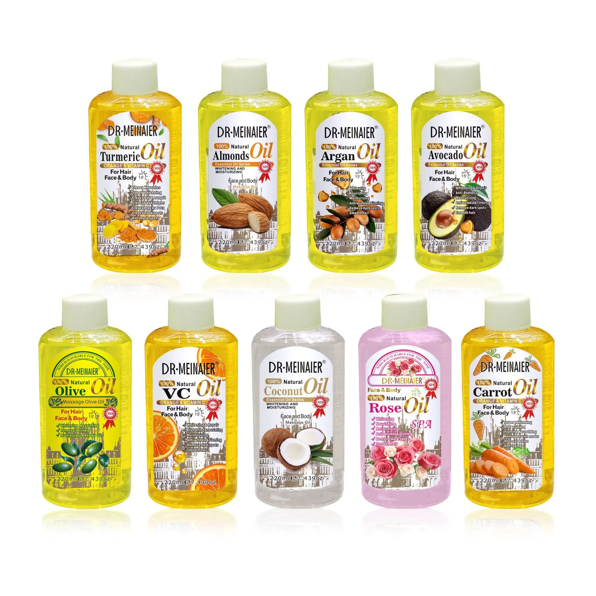 100% Natural Plants Extracts Pure Essential Oil for Face Skin Hair & Body Massage
