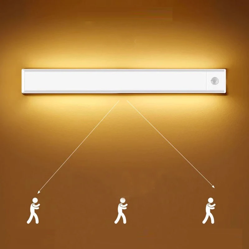 Wall Mounted LED Jewelry Closet Light Sensor Motion Kitchen Home Under Cabinet Lighting Cabinet Light For Home