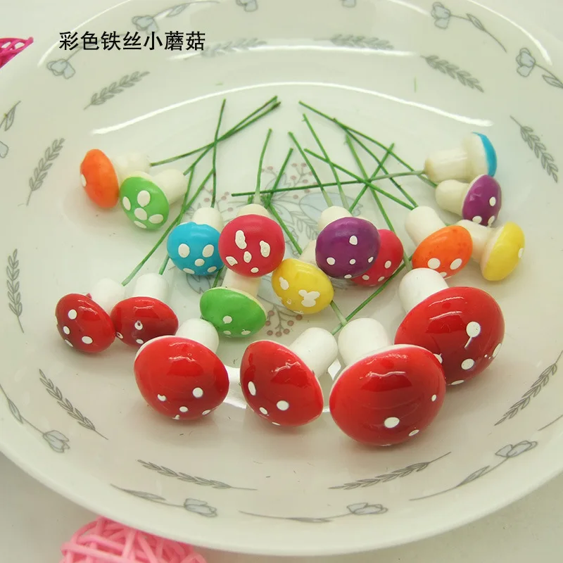 Мини-гриб, искусственные поролоновые горшечные растения, украшение для сада, полимерное ремесло, украшение Моха, миниатюрная фигурка