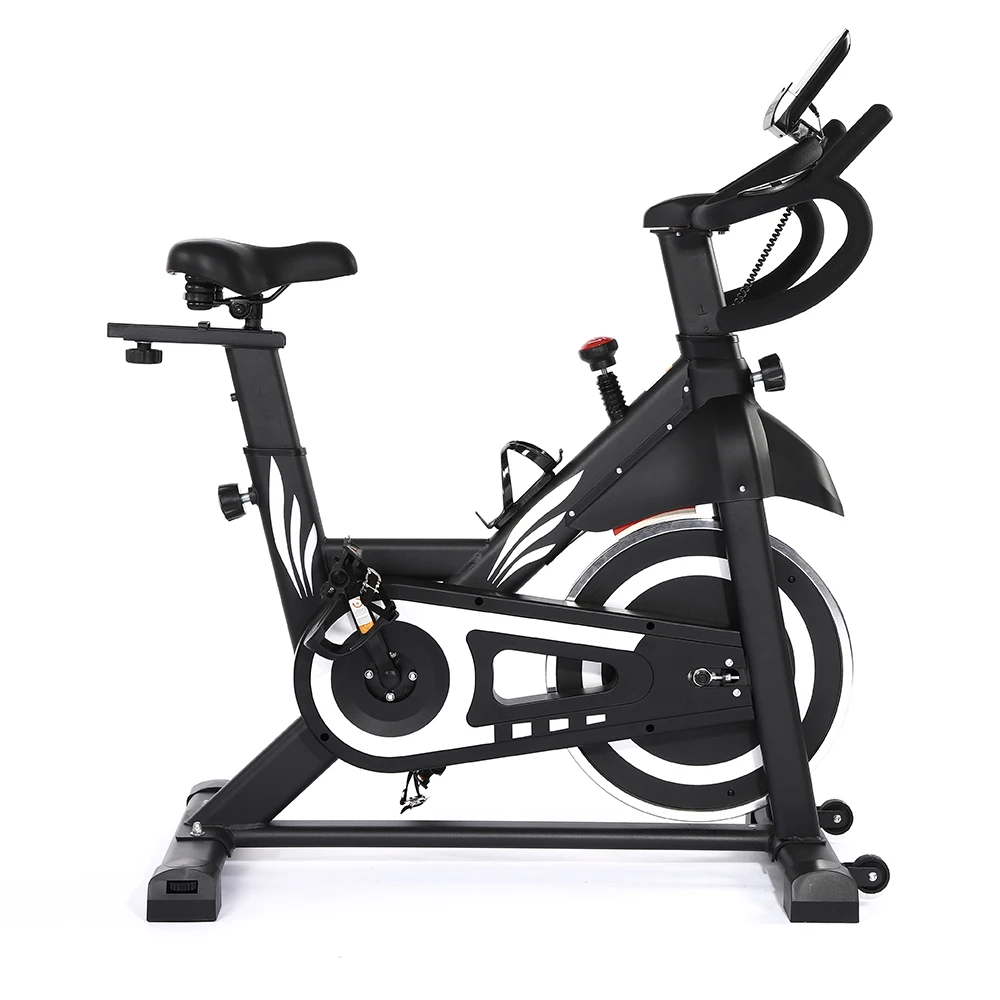 spinning bike indoor with monitor Silent Belt Drive LCD Monitor & Comfortable Seat Cushion for