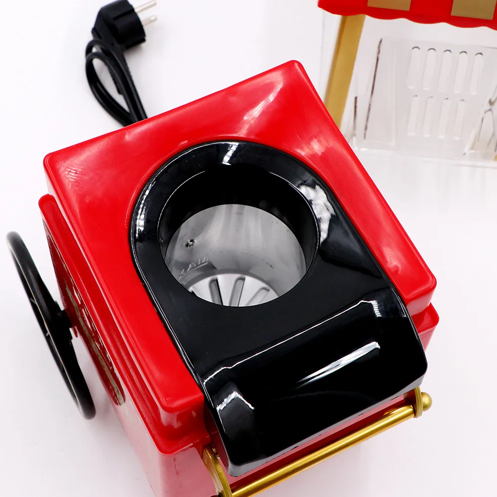 Small Cart Large Capacity 1200W Industrial Popcorn Making Machine