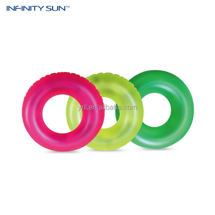 Eco-friendly Top Quality vinyl swimming pool rings circle Cute Floating Water Fun Toy child inflatable swimming ring swim float