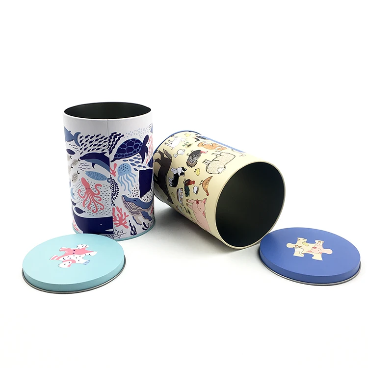 Custom Printed Round Dog Food Tin Cans Cat Food Metal Can High Quality Pet Food Tin Box